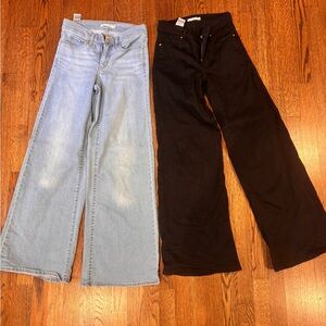 Levi's Women's Flare & Wide Leg Jeans - Light Blue and Black